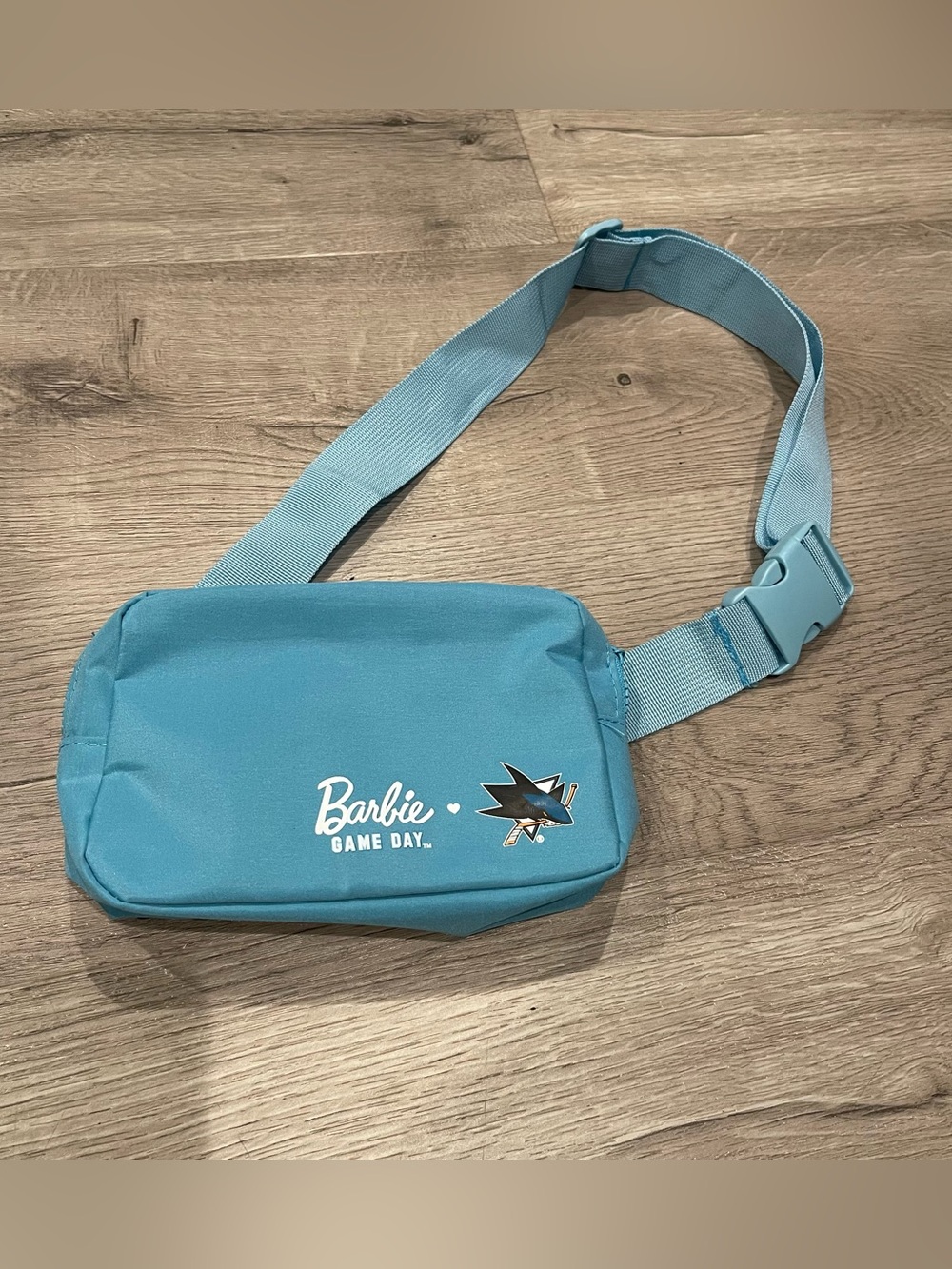 Barbie Fanny Pack San Jose Sharks Collab Hockey Game Day Blue Crossbody Bag